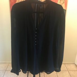 WhiteHouseBlackMarket Long Sleeve Button up Blouse